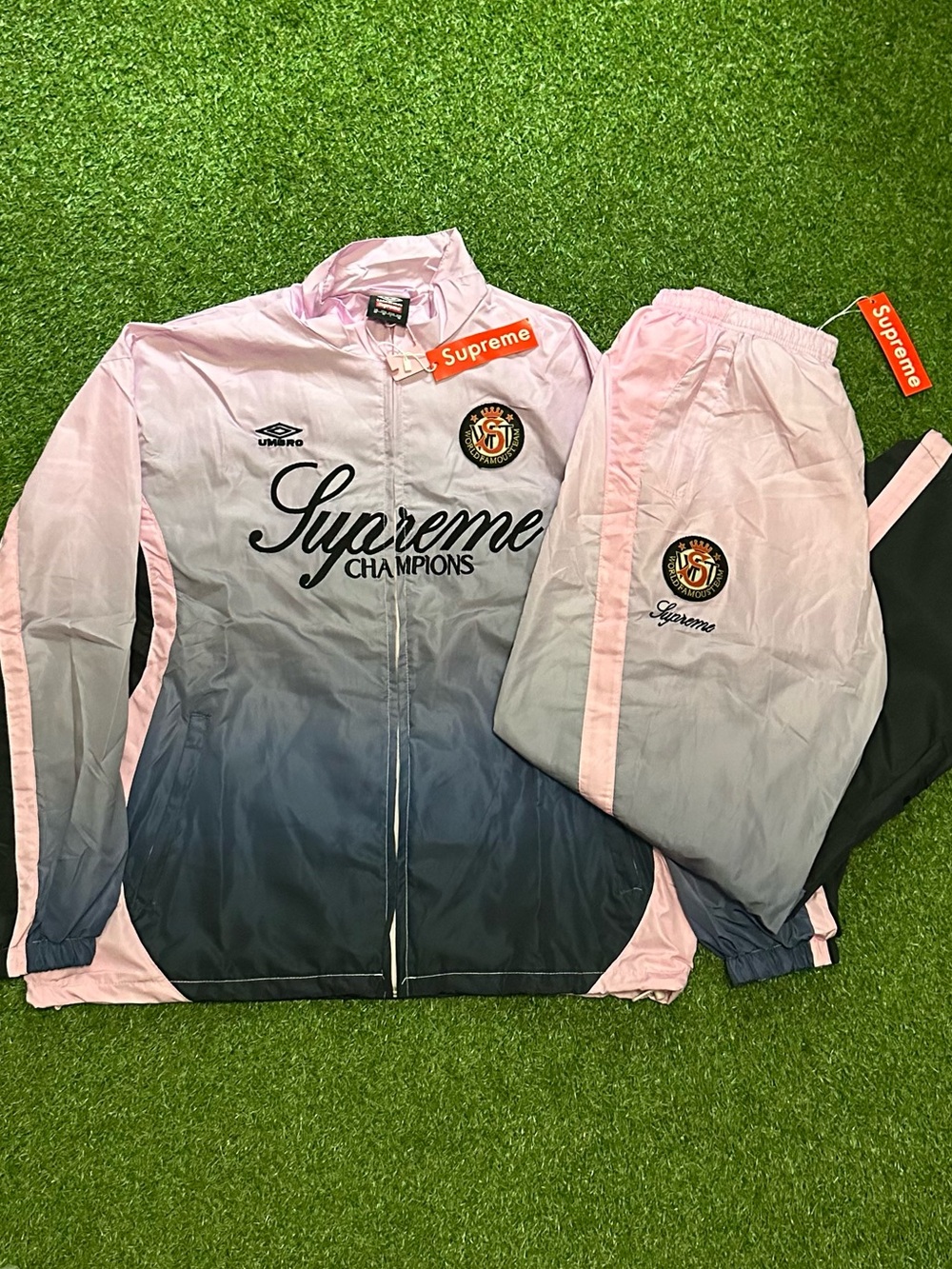 Pink to Gray Gradient Track Jacket